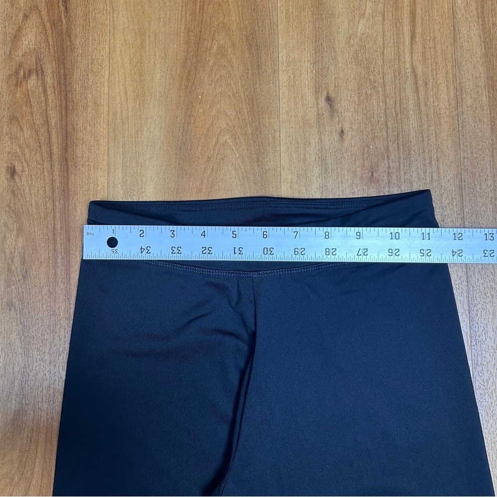 Adidas Kids Black and Green Performance Leggings - Picture 4 of 8